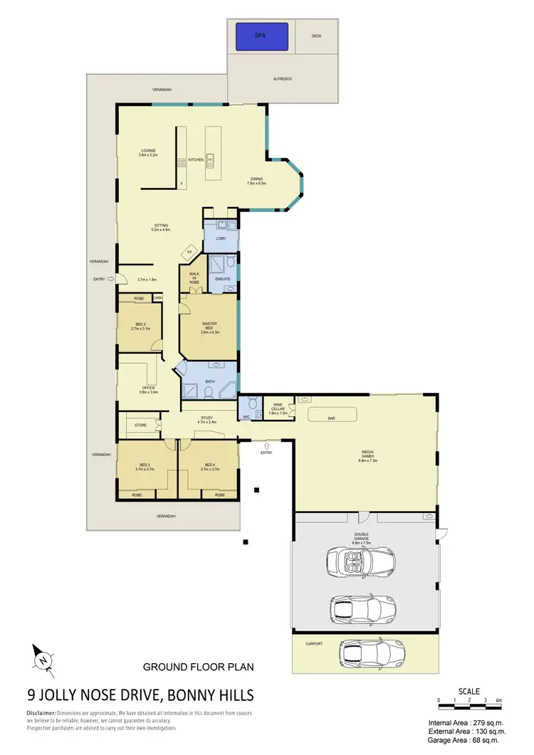 Floorplan of Homely rural property listing, 9 Jolly Nose Drive, Bonny Hills NSW 2445