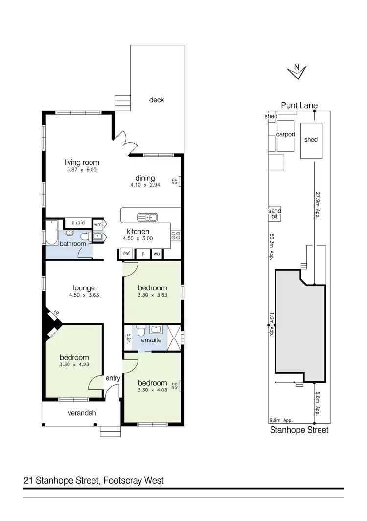 Floorplan of Homely house listing, 21 Stanhope Street, West Footscray VIC 3012