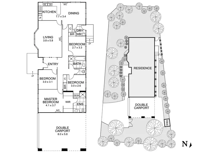 Floorplan of Homely house listing, 3 Dunlavin Road, Mitcham VIC 3132
