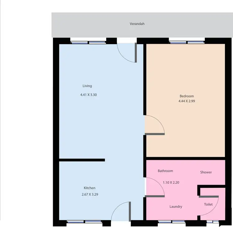 Floorplan of Homely house listing, 3/424 Forest Street, Wendouree VIC 3355