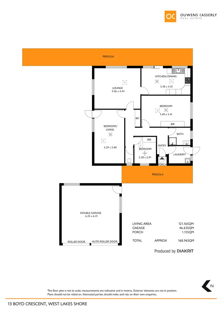 Floorplan of Homely house listing, 13 Boyd Crescent, West Lakes Shore SA 5020
