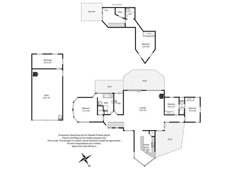 Floorplan of Homely house listing, 74 Atkins Drive, Acacia Hills TAS 7306