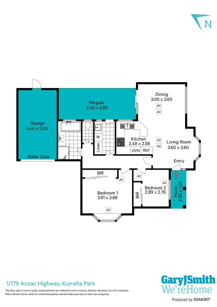 Floorplan of Homely unit listing, 1/179 Anzac Highway, Kurralta Park SA 5037