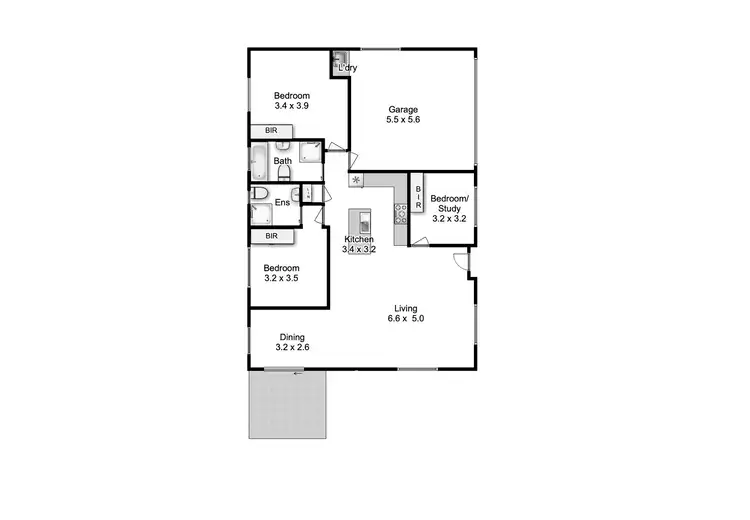 Floorplan of Homely unit listing, 3/3 Scully Street, Latrobe TAS 7307