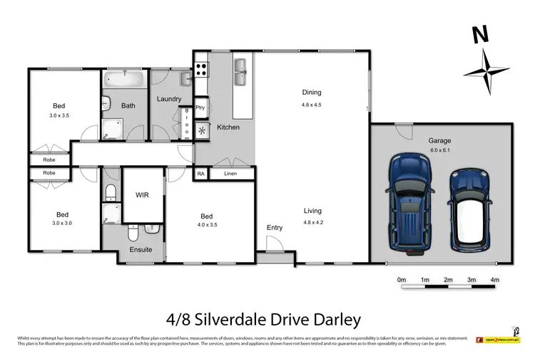 Floorplan of Homely unit listing, 4/8 Silverdale Drive, Darley VIC 3340
