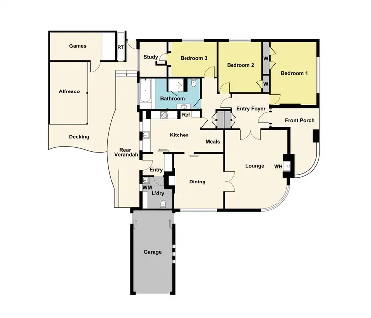 Floorplan of Homely house listing, 34 Palmerston Street, Maryborough VIC 3465