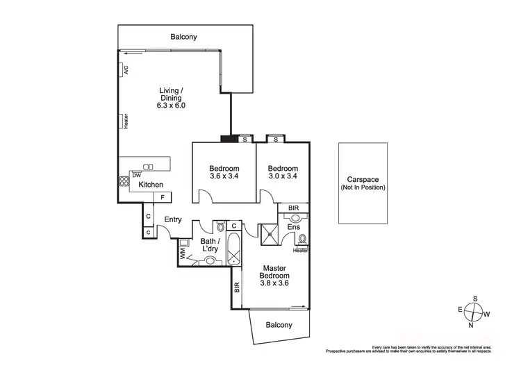 Floorplan of Homely apartment listing, 32/659 Victoria Street, Abbotsford VIC 3067