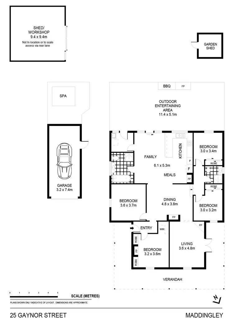 Floorplan of Homely house listing, 25 Gaynor Street, Maddingley VIC 3340