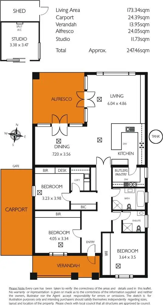 Floorplan of Homely house listing, 24 College Avenue, Prospect SA 5082