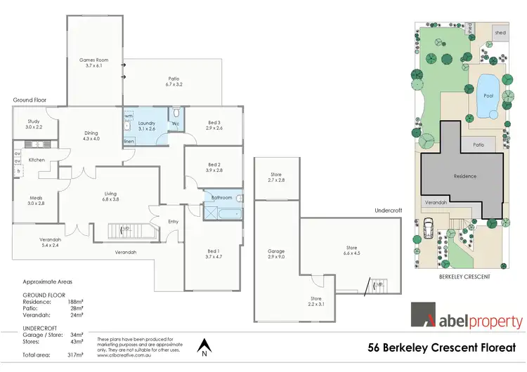 Floorplan of Homely house listing, 56 Berkeley Crescent, Floreat WA 6014