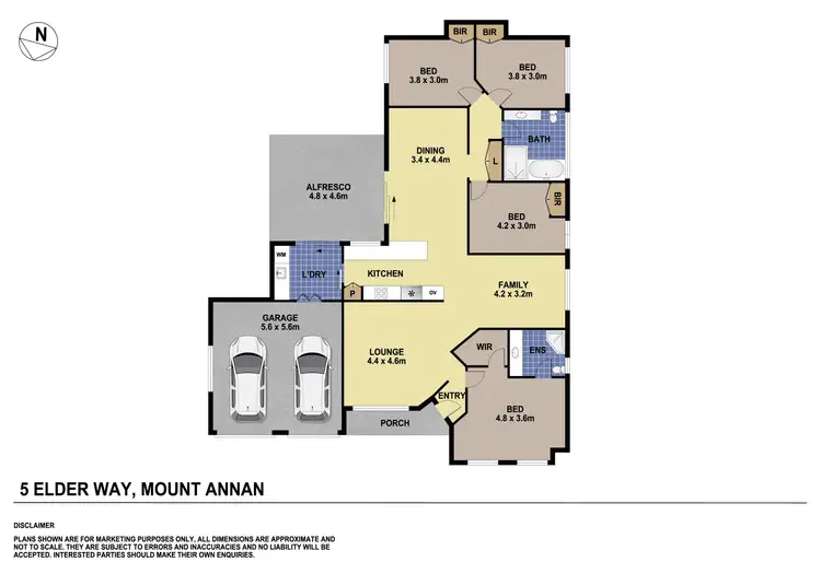 Floorplan of Homely house listing, 5 Elder Way, Mount Annan NSW 2567