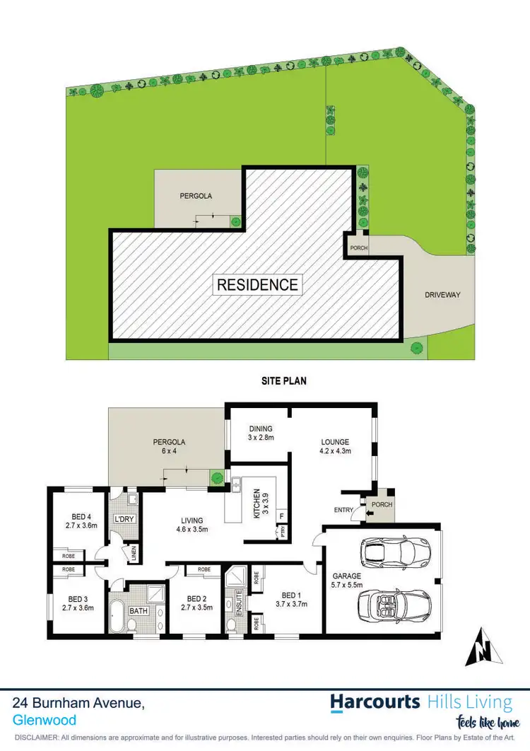 Floorplan of Homely house listing, 24 Burnham Avenue, Glenwood NSW 2768