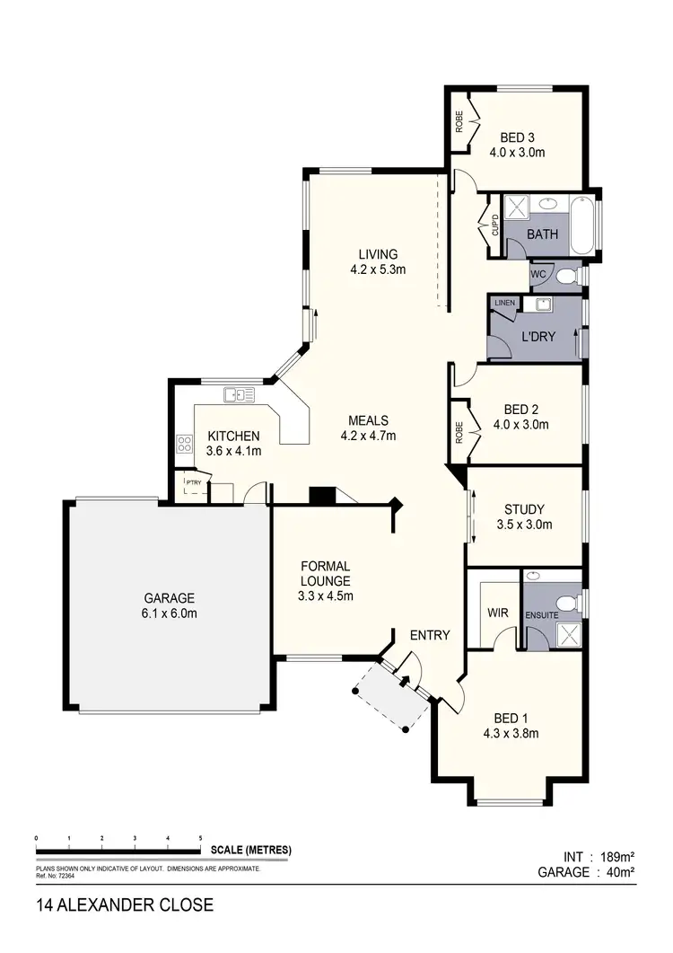 Floorplan of Homely house listing, 14 Alexander Close, Strathfieldsaye VIC 3551