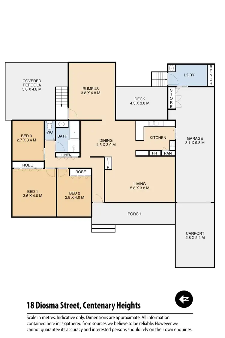 Floorplan of Homely house listing, 18 Diosma Street, Centenary Heights QLD 4350