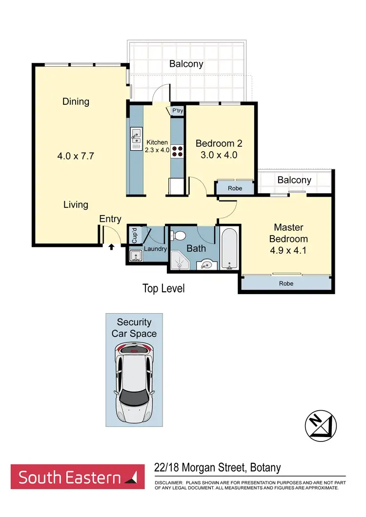 Floorplan of Homely apartment listing, 22/18 Morgan Street, Botany NSW 2019