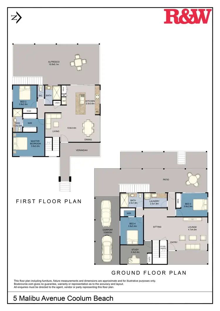 Floorplan of Homely house listing, 5 Malibu Avenue, Coolum Beach QLD 4573
