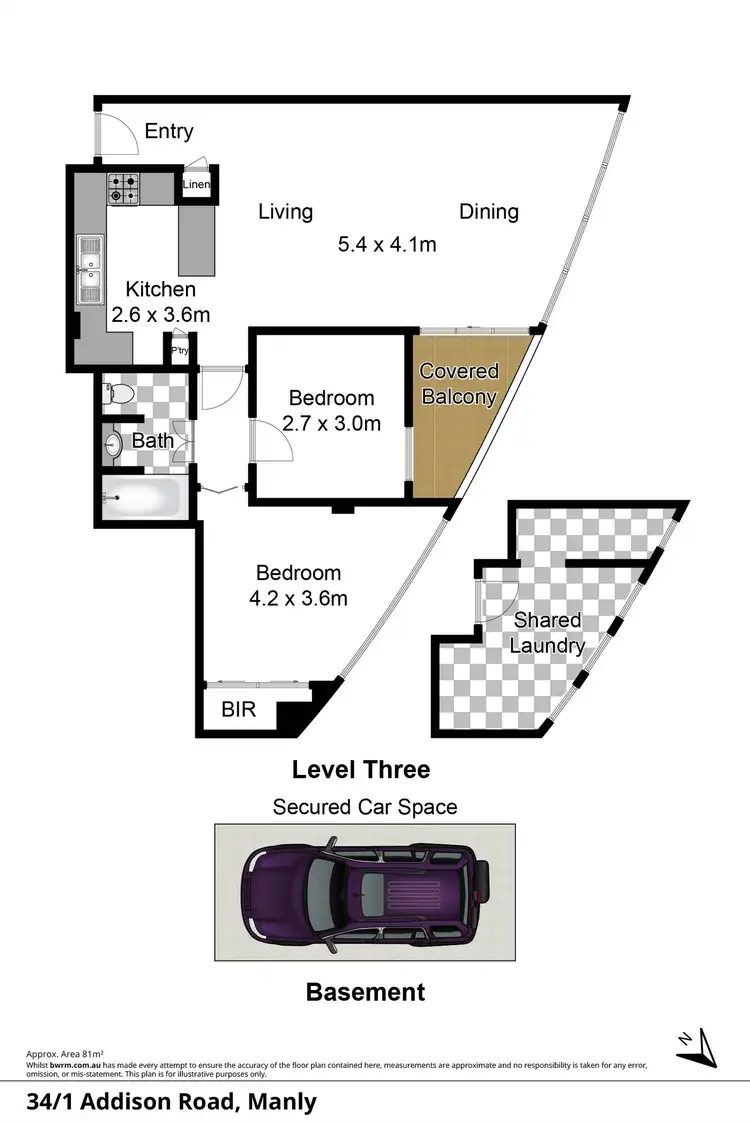 Floorplan of Homely apartment listing, 34/1 Addison Road, Manly NSW 2095