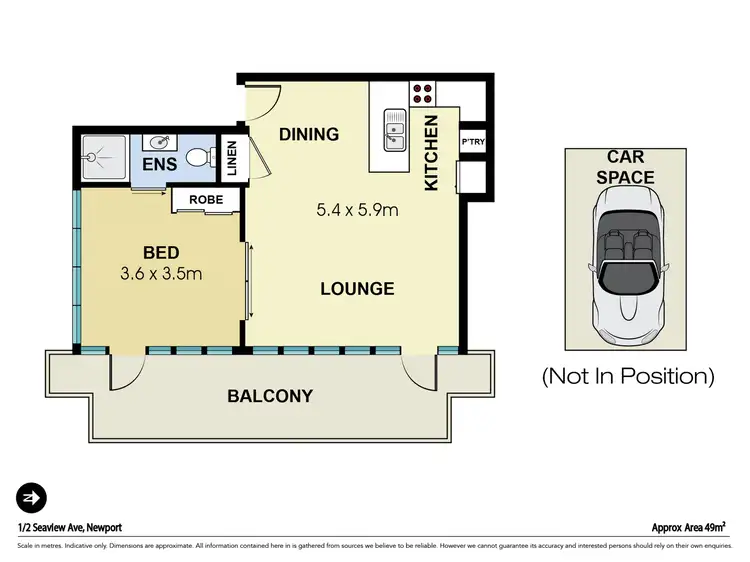 Floorplan of Homely apartment listing, 1/2 Seaview Avenue, Newport NSW 2106