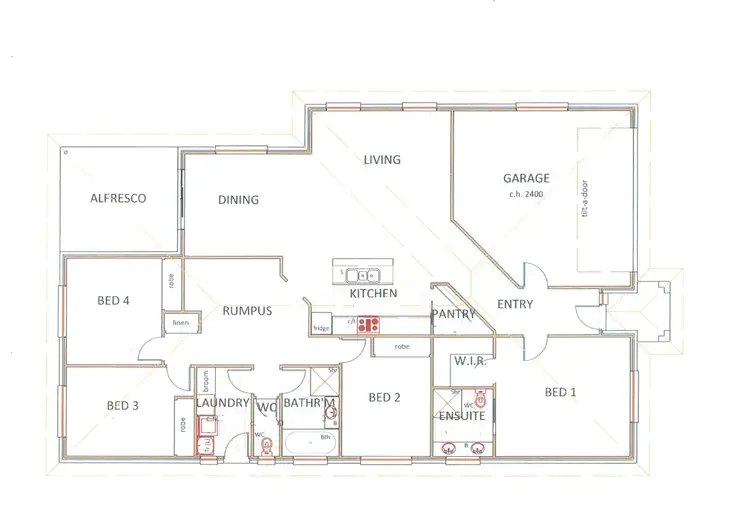 Floorplan of Homely house listing, 134 Bradshaw Street, Latrobe TAS 7307