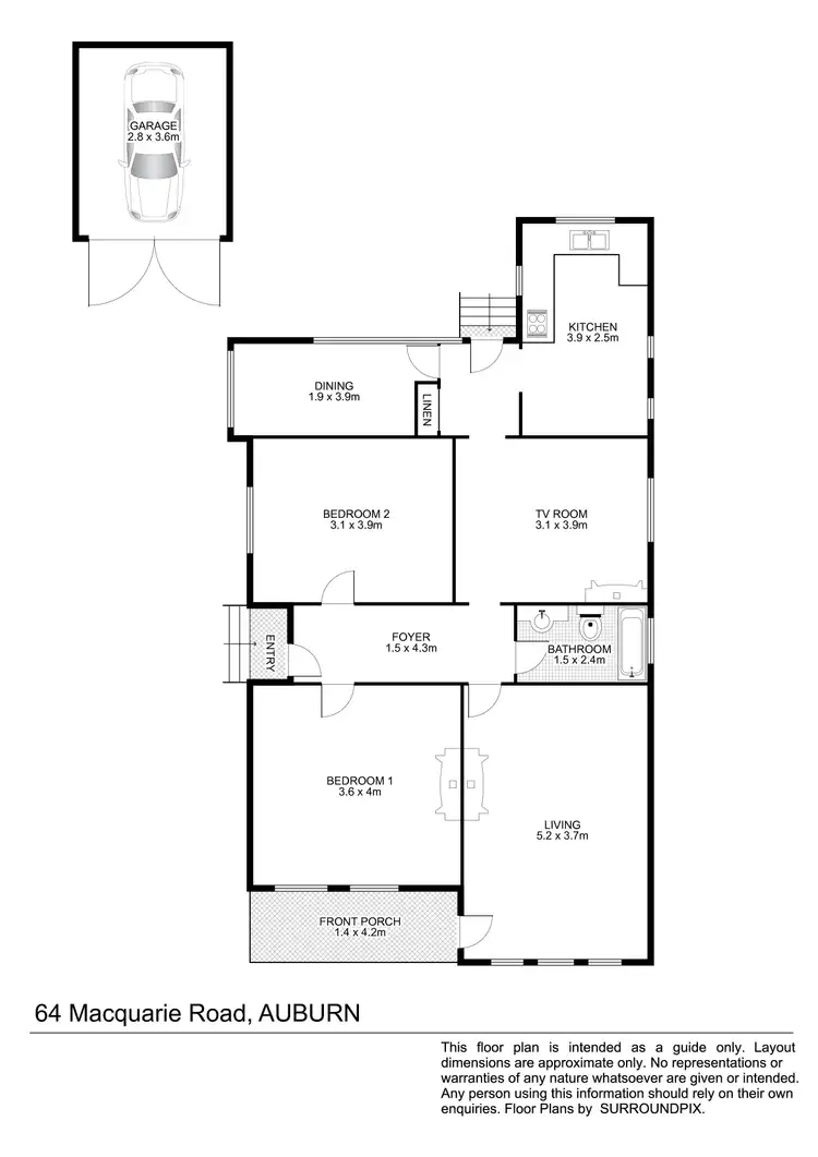 Floorplan of Homely house listing, 64 Macquarie Road, Auburn NSW 2144