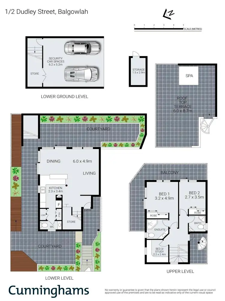 Floorplan of Homely townhouse listing, 1/2 Dudley Street, Balgowlah NSW 2093