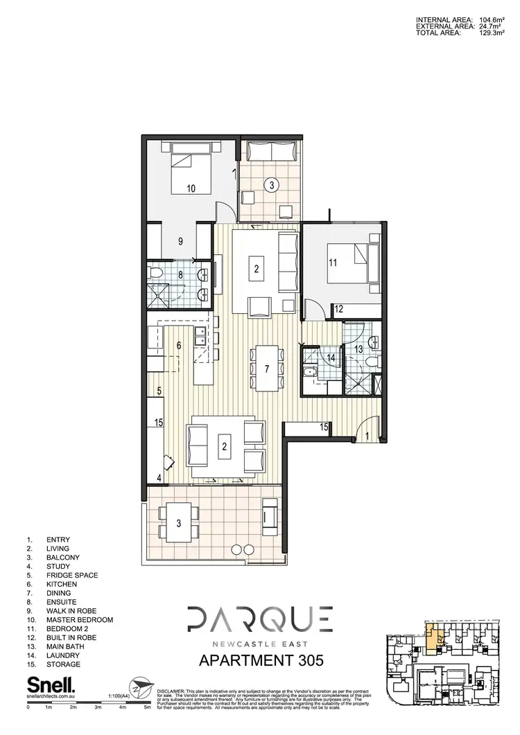 Floorplan of Homely apartment listing, 201/58C Bolton Street, Newcastle NSW 2300
