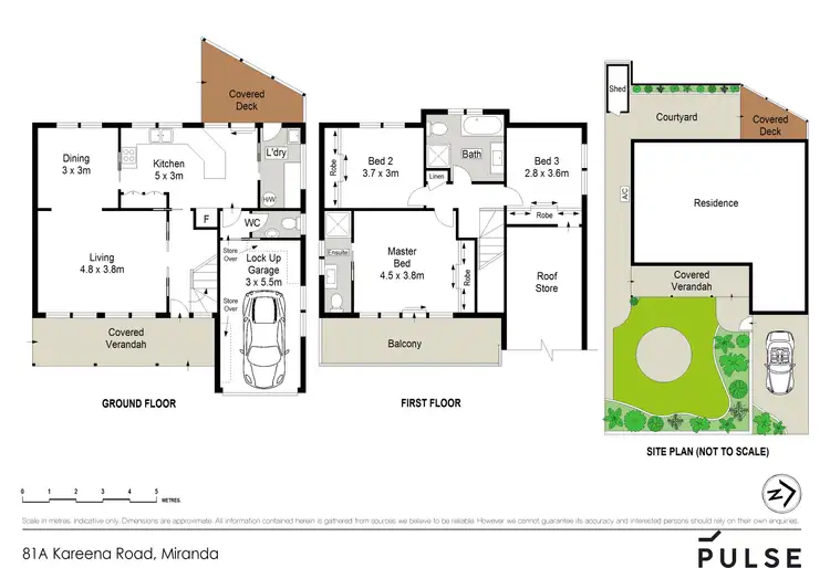 Floorplan of Homely townhouse listing, 81A Kareena Road, Miranda NSW 2228