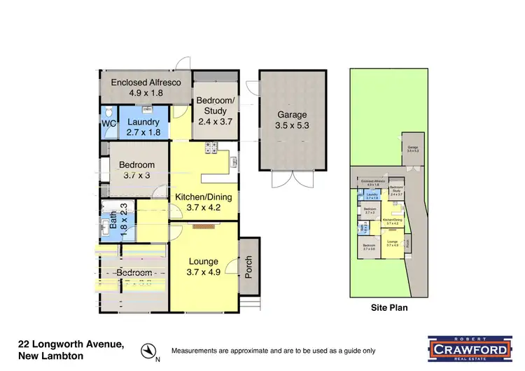 Floorplan of Homely house listing, 22 Longworth Avenue, New Lambton NSW 2305