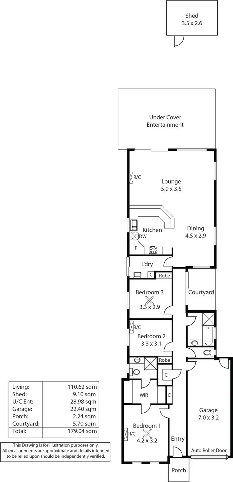 Floorplan of Homely house listing, 15 Douglas Avenue, Hillcrest SA 5086