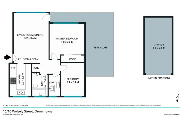 Floorplan of Homely unit listing, 16/16 Wolseley Street, Drummoyne NSW 2047
