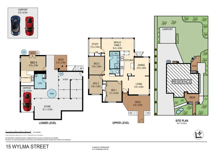 Floorplan of Homely house listing, 15 Wylma Street, Greenslopes QLD 4120