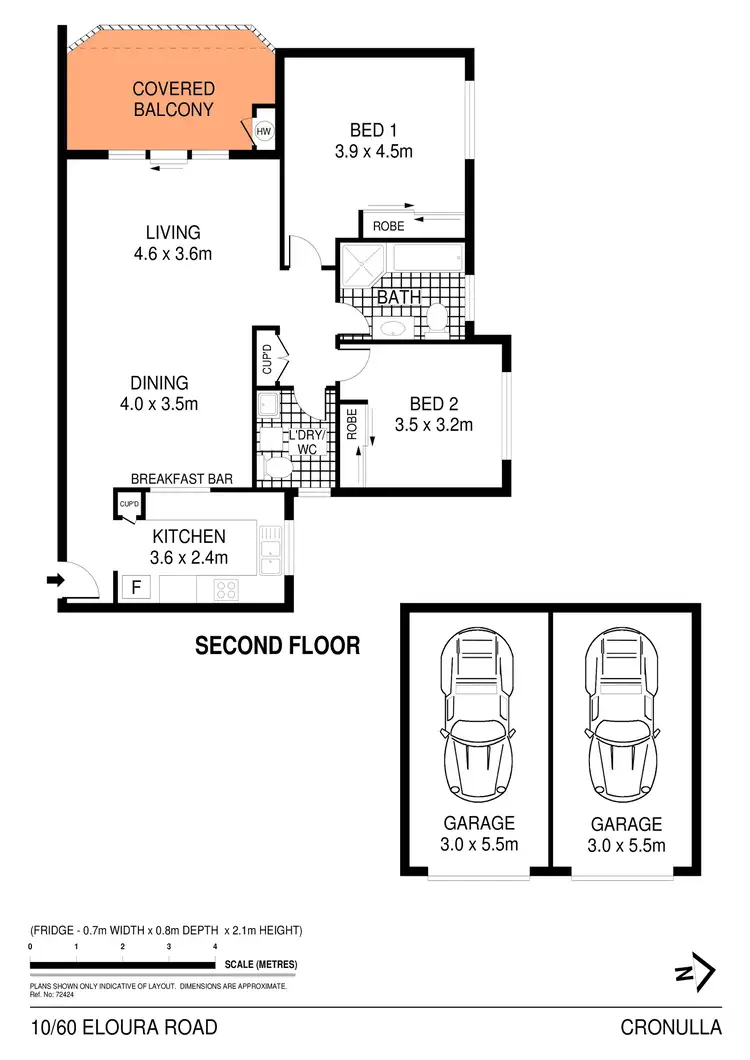 Floorplan of Homely apartment listing, 10/60-62 Elouera Road, Cronulla NSW 2230