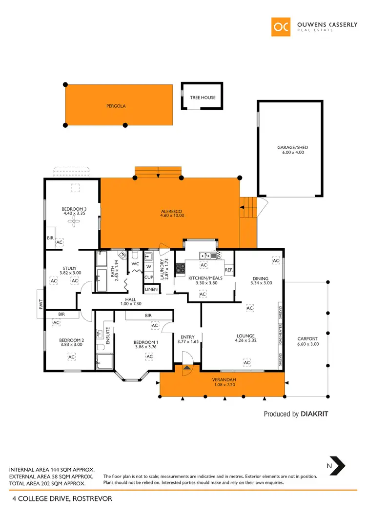 Floorplan of Homely house listing, 4 College Drive, Rostrevor SA 5073