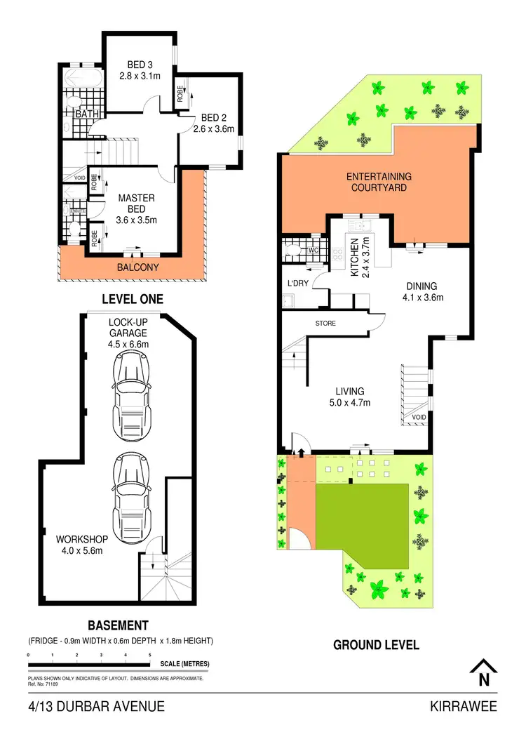 Floorplan of Homely townhouse listing, 4/13 Durbar Avenue, Kirrawee NSW 2232