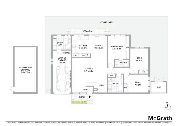Floorplan of Homely villa listing, 3/128 Barton Street, Monterey NSW 2217