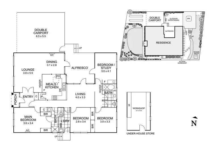 Floorplan of Homely house listing, 55 Olympus Drive, Templestowe Lower VIC 3107