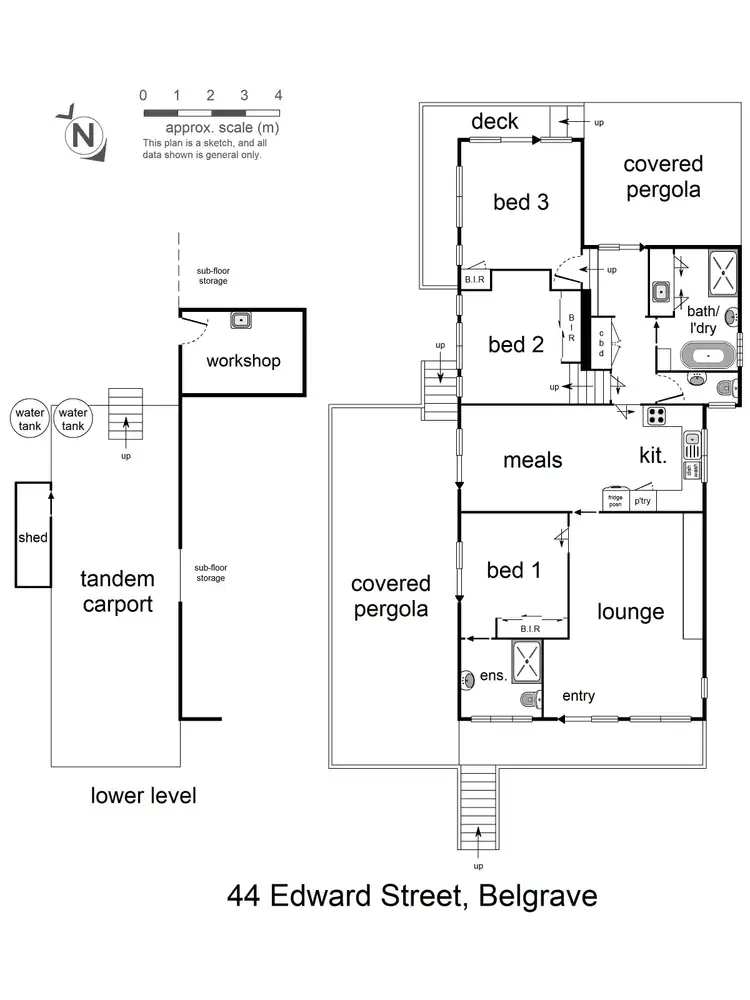 Floorplan of Homely house listing, 44 Edward Street, Belgrave VIC 3160