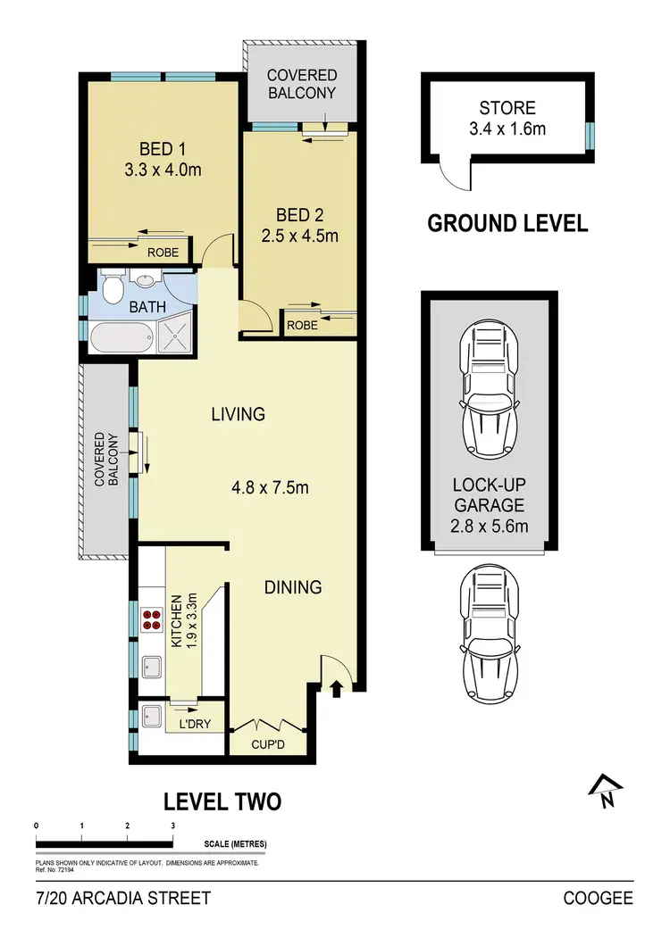 Floorplan of Homely apartment listing, 7/20 Arcadia Street, Coogee NSW 2034