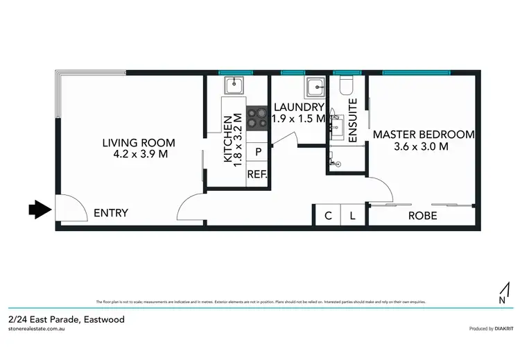 Floorplan of Homely unit listing, 2/24 East Parade, Eastwood NSW 2122
