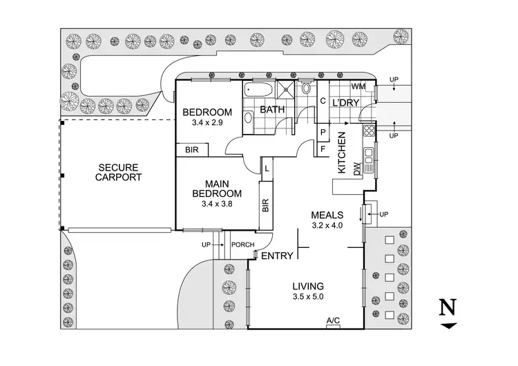 Floorplan of Homely unit listing, 2/134 Junction Road, Nunawading VIC 3131