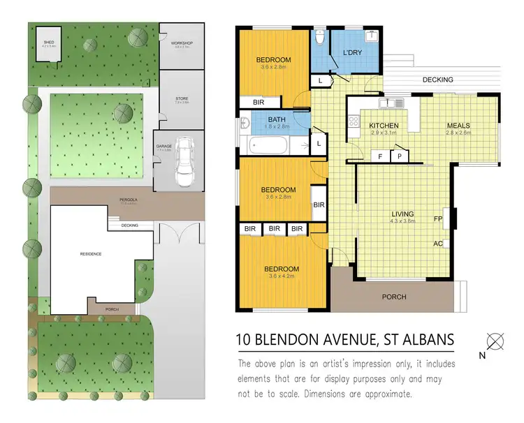 Floorplan of Homely house listing, 10 Blendon Avenue, St Albans VIC 3021
