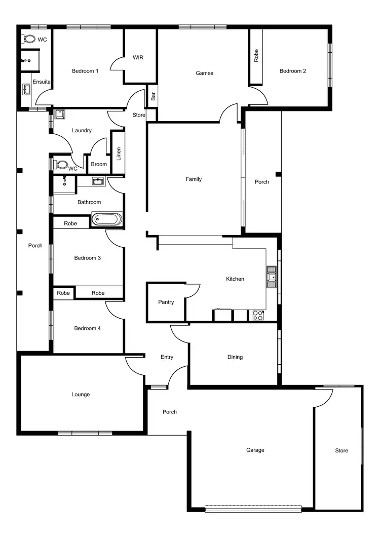 Floorplan of Homely house listing, 2 Morgan Place, South Bunbury WA 6230