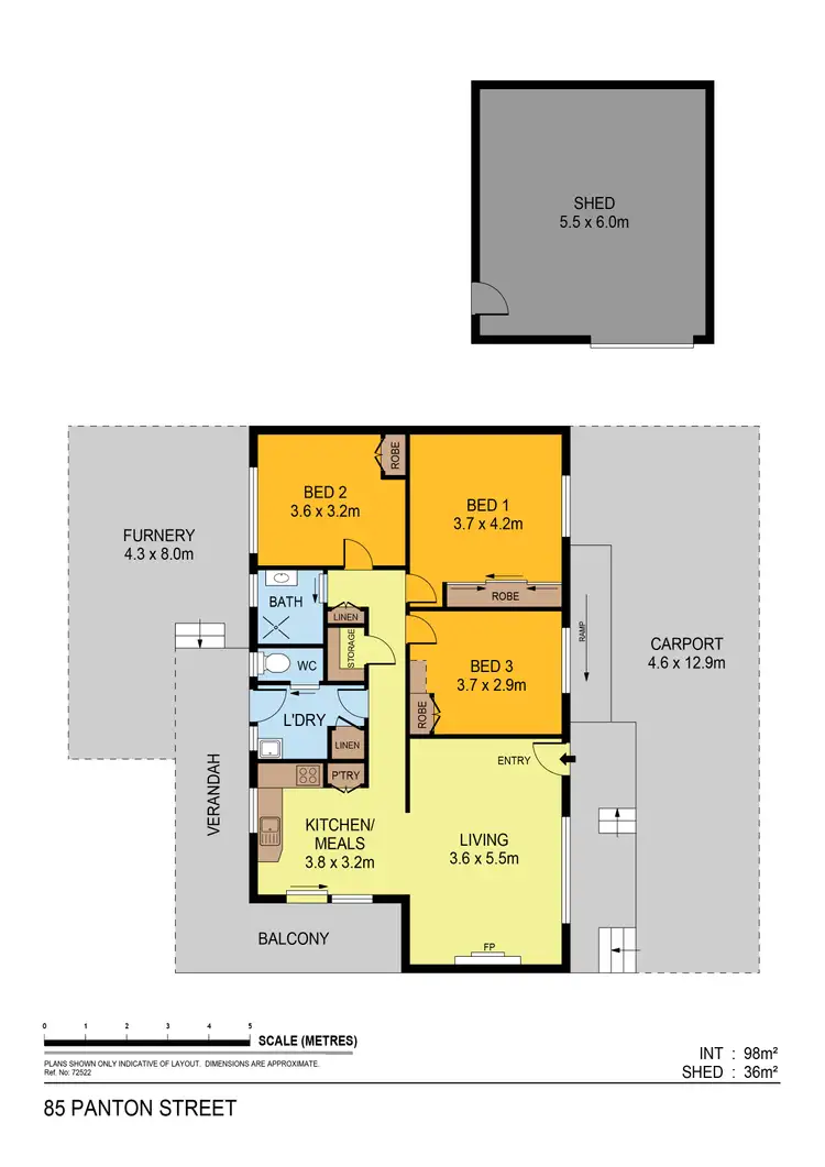 Floorplan of Homely house listing, 85 Panton Street, Golden Square VIC 3555