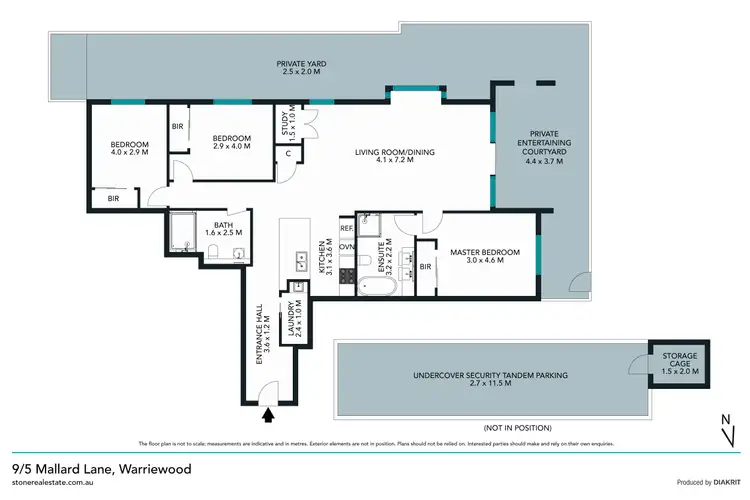 Floorplan of Homely apartment listing, 9/5 Mallard Lane, Warriewood NSW 2102