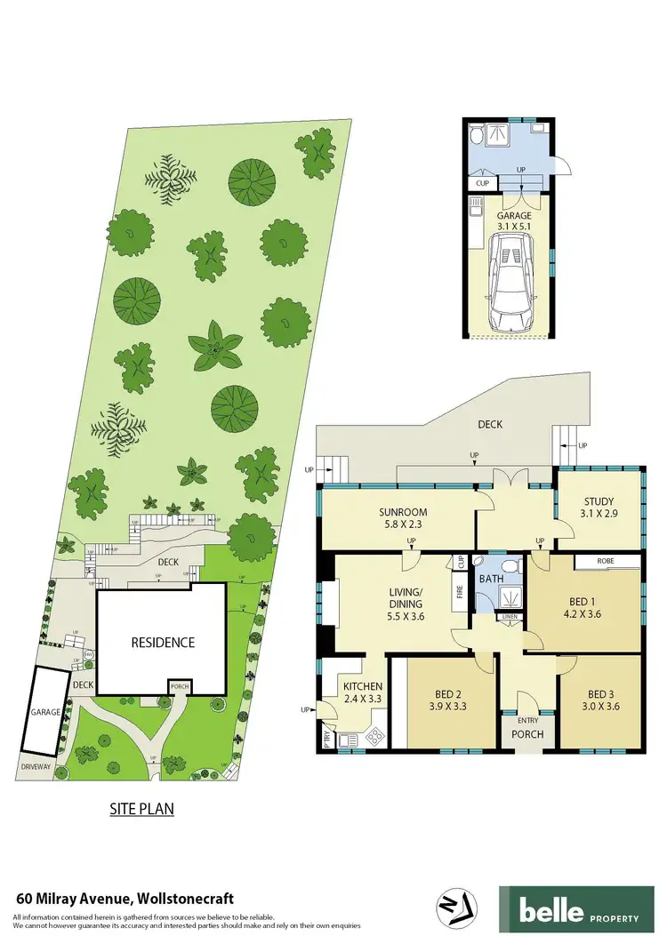 Floorplan of Homely house listing, 60 Milray Avenue, Wollstonecraft NSW 2065