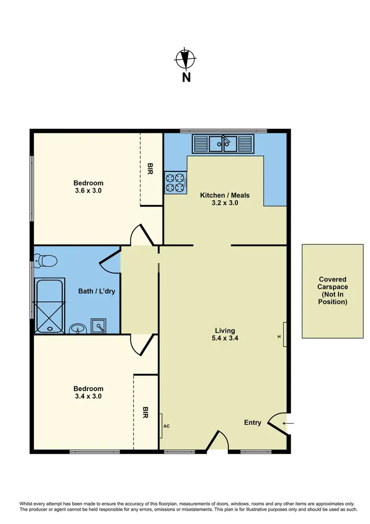 Floorplan of Homely apartment listing, 4/128-130 East Esplanade, St Albans VIC 3021