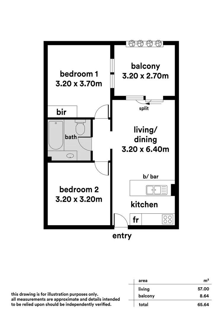 Floorplan of Homely apartment listing, 17/1 Waterfall Terrace, Burnside SA 5066