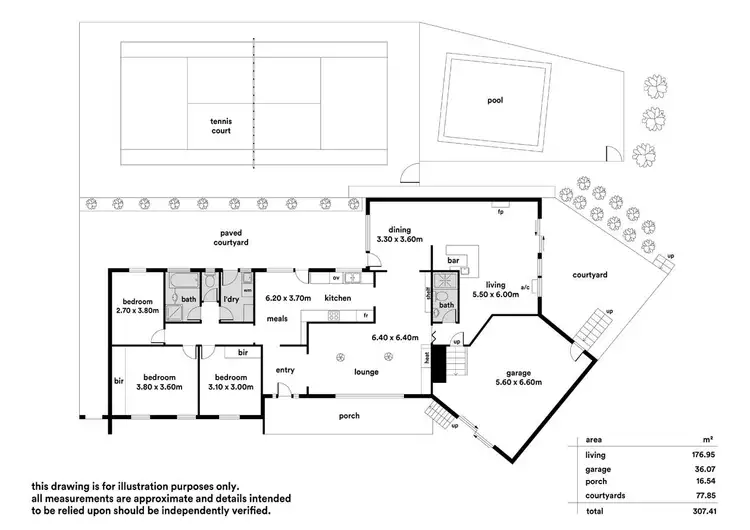 Floorplan of Homely house listing, 4 Daryl Place, Highbury SA 5089