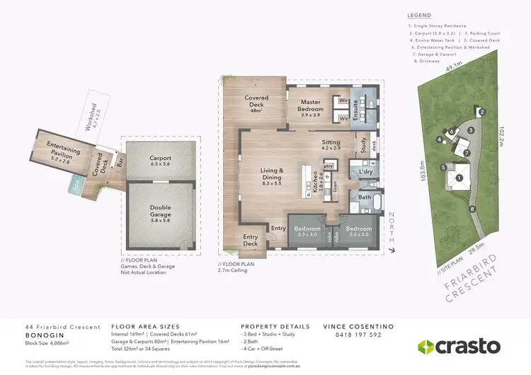 Floorplan of Homely house listing, 44 Friarbird Crescent, Bonogin QLD 4213