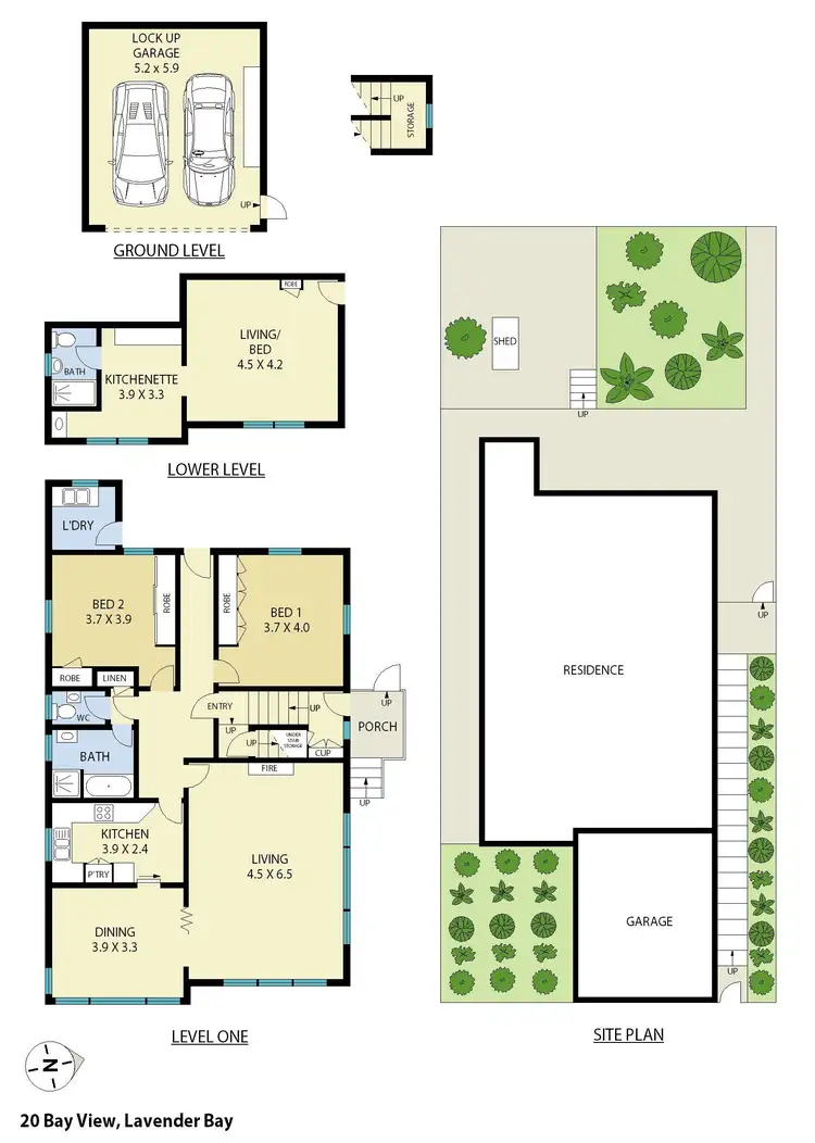 Floorplan of Homely house listing, 20 Bay View Street, Lavender Bay NSW 2060